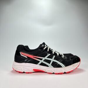 ASICS Gel Contend 4 Black Red White Running Shoes C707N Women's Size 6.5
